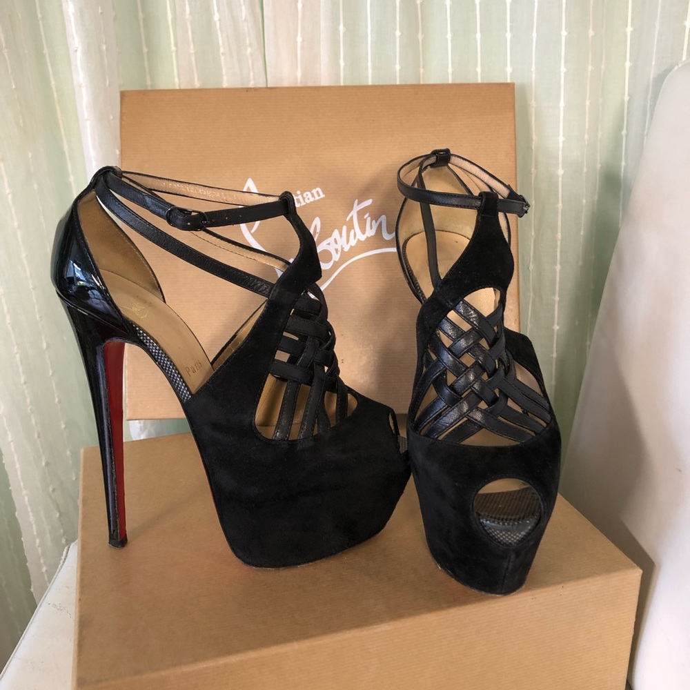 Authentic suede& leather Louboutin stiletto - Picture 13 of 13
